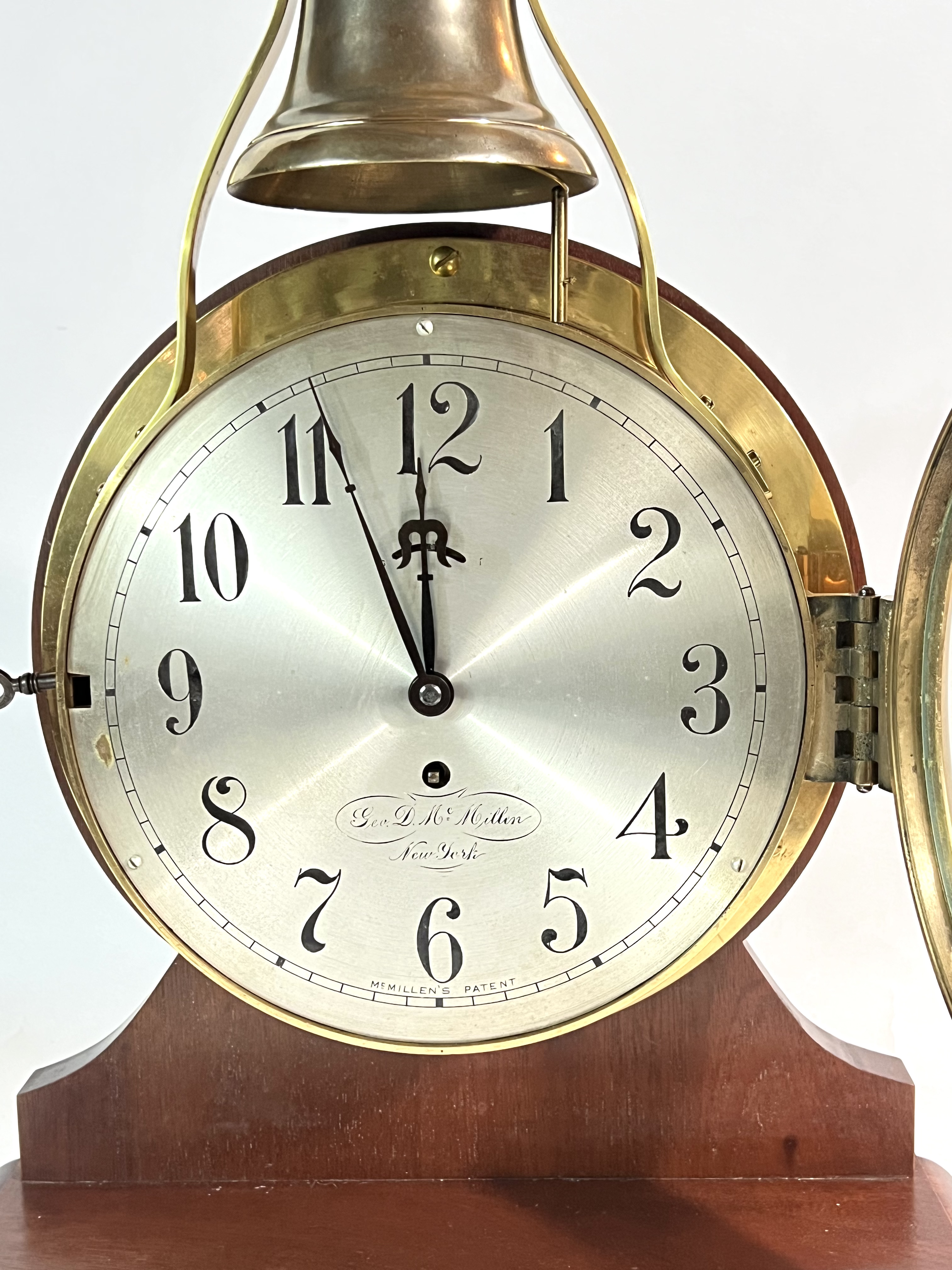 Vermont Clock Co 8 1/2 inch Tandem Wind Ships Bell Clock