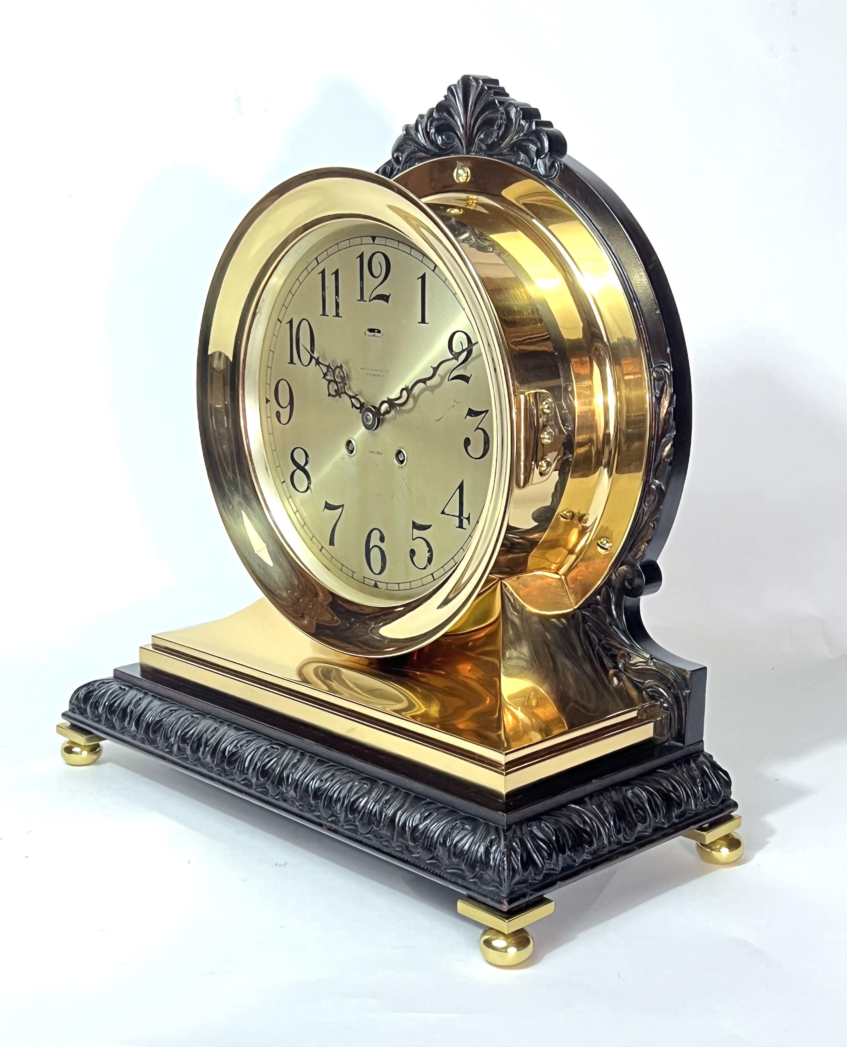 Chelsea 8 1/2 inch Carved Base No. 1 Clock