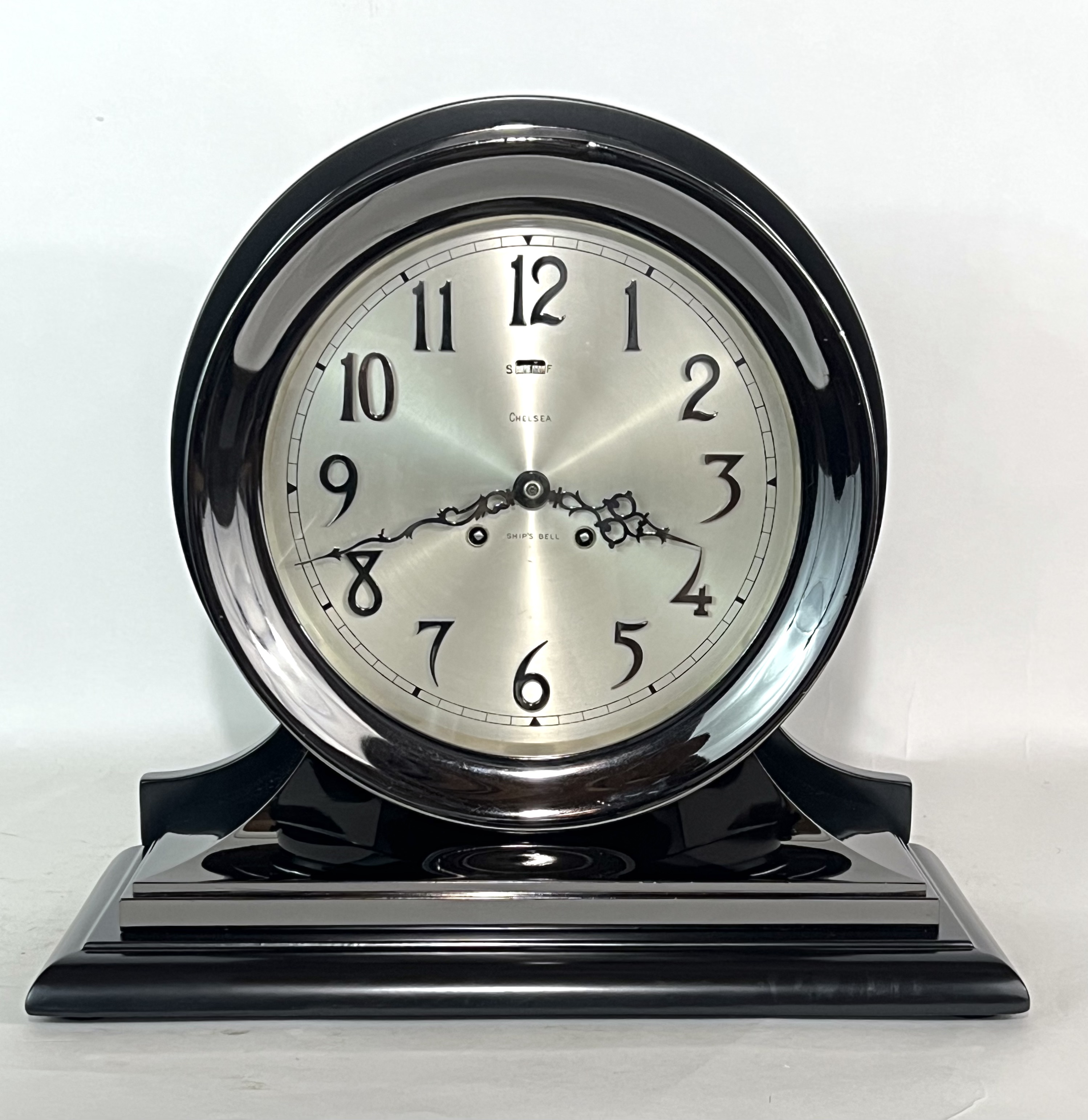 Chelsea 8 1/2 inch Special Dial Mahogany & Metal  - Black Nickel