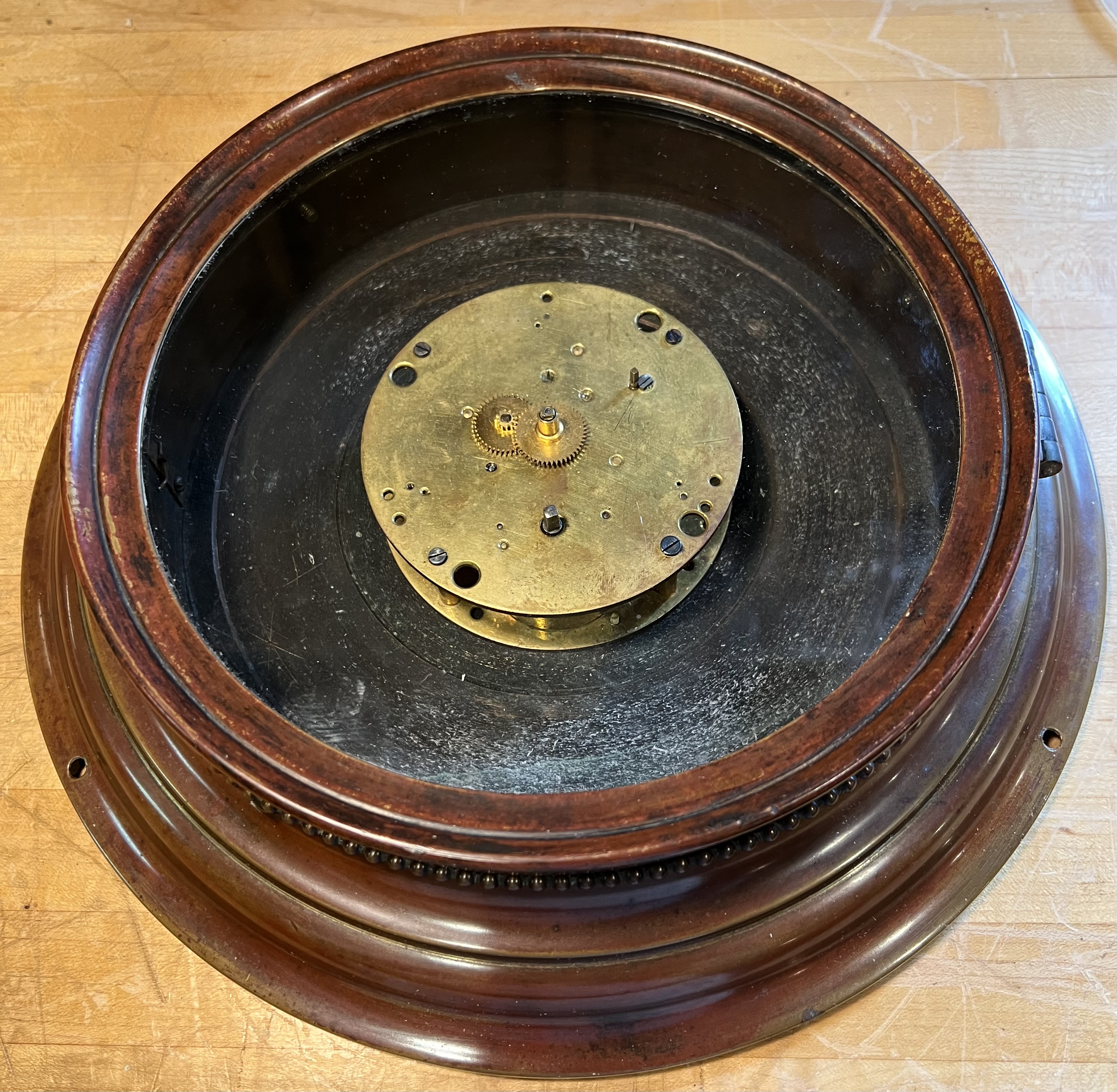 Vermont Clock Co. 8 1/8 inch Marine Gallery Clock