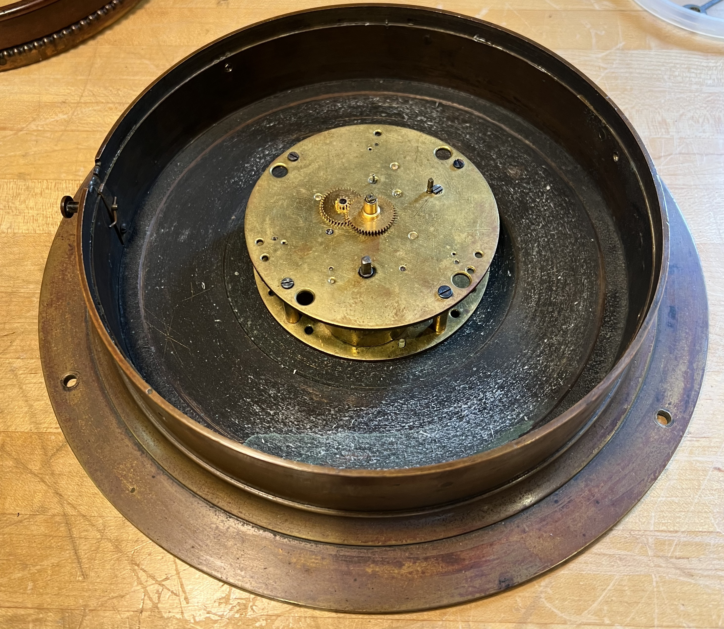 Vermont Clock Co. 8 1/8 inch Marine Gallery Clock