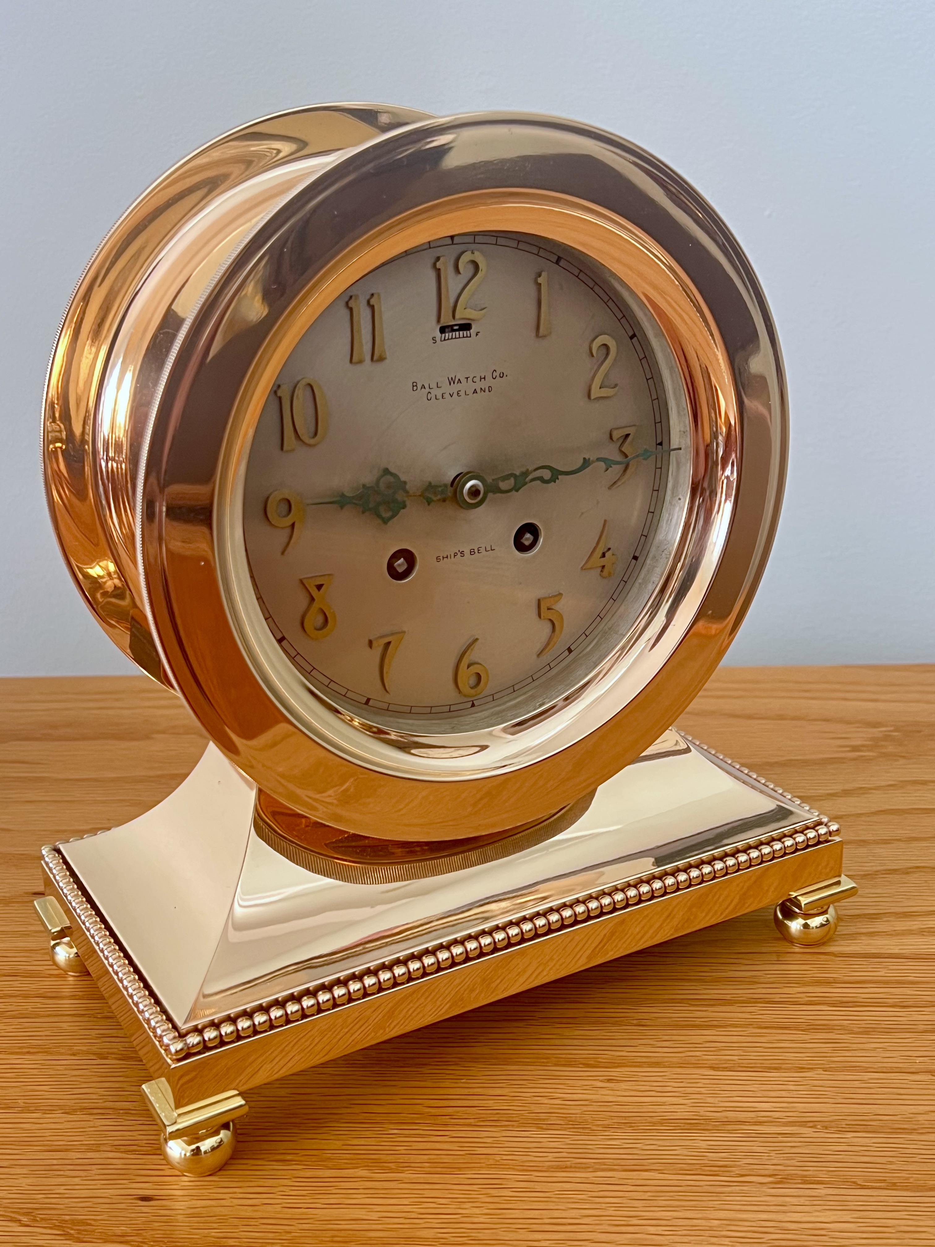 Chelsea 6” Special Dial Ships Bell Library Clock for Ball Watch Co.