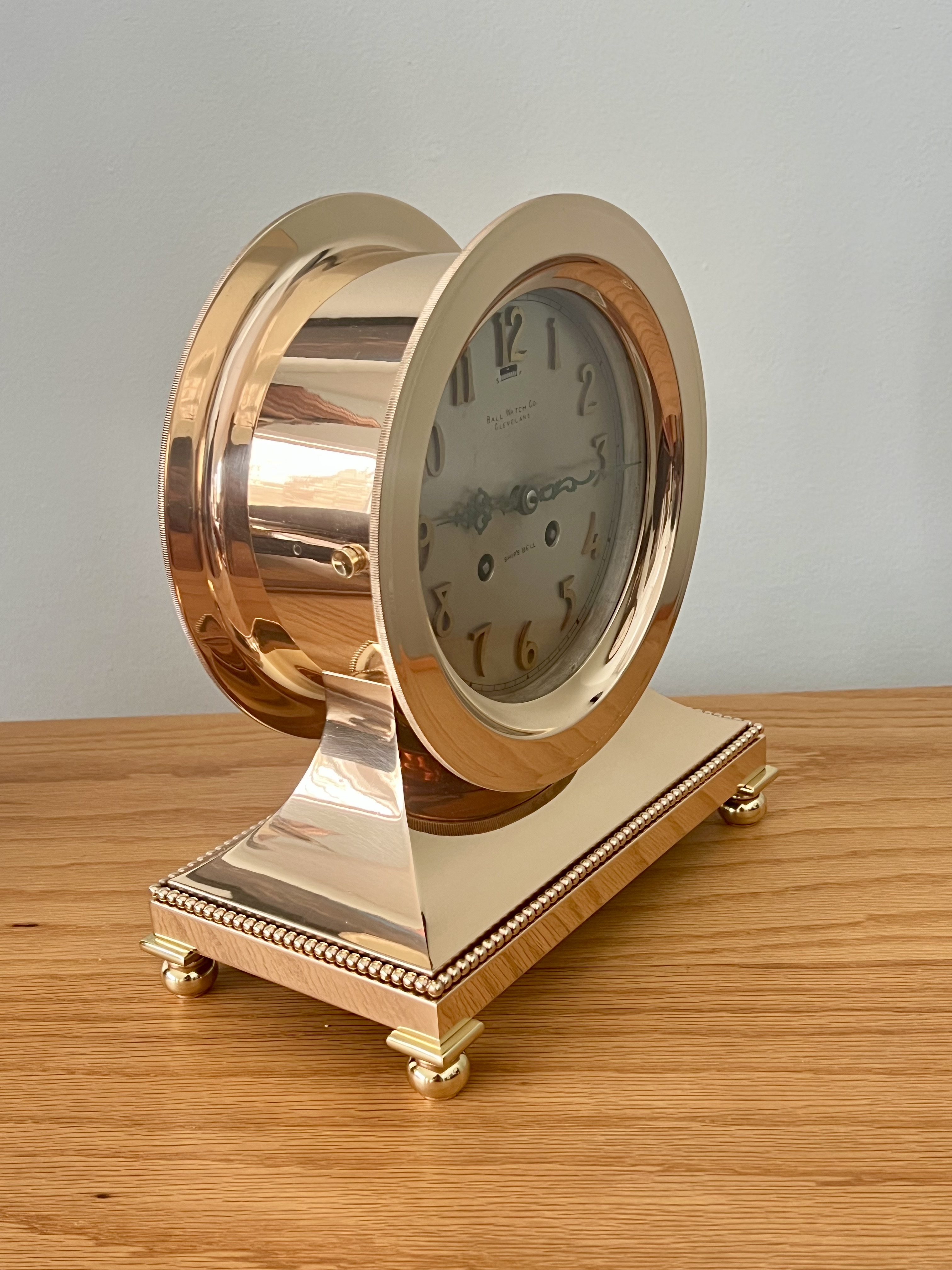 Chelsea 6” Special Dial Ships Bell Library Clock for Ball Watch Co.
