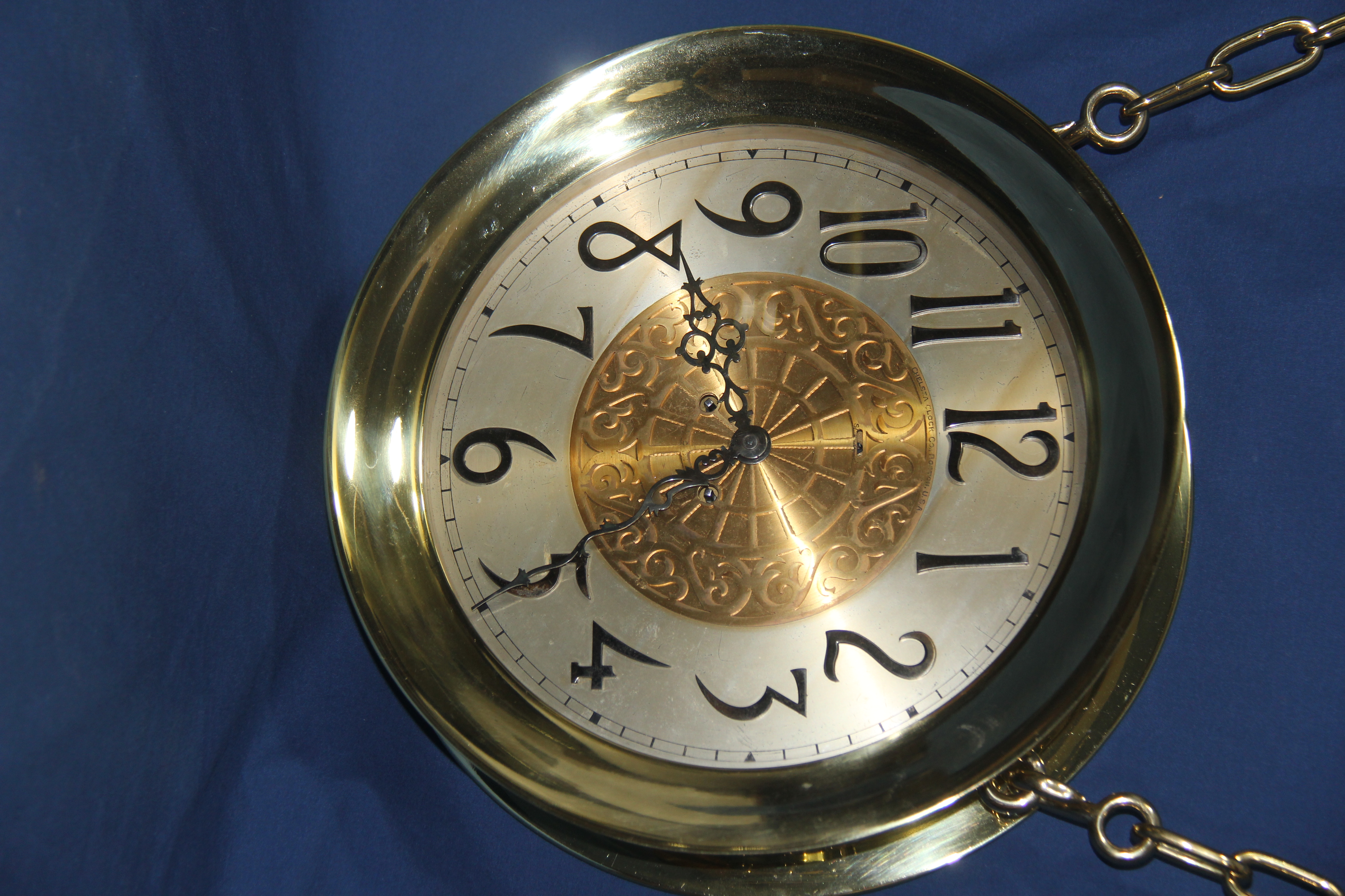 Chelsea 12 inch Special Grand Dial Ships Bell Chain Clock