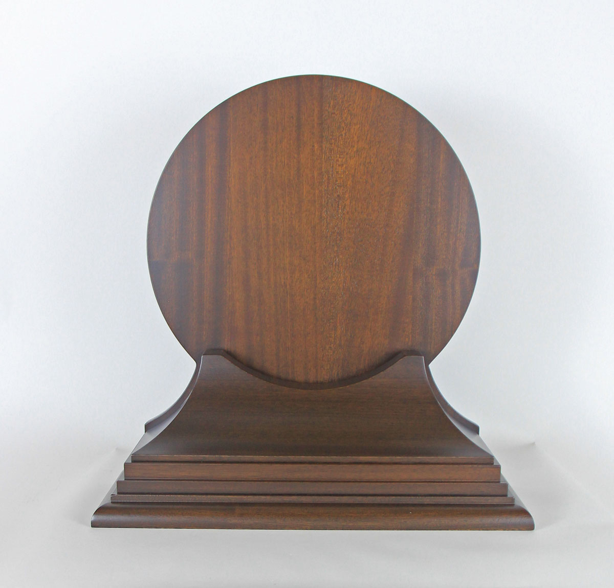 Custom Mahogany Display Base for 12 inch Marine Clocks